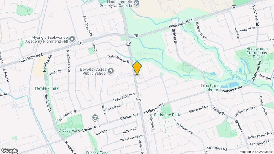 10561 Bayview Ave Map and Location Details