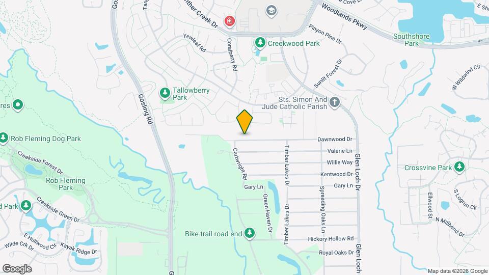 3622 Dawnwood Dr Map and Location Details