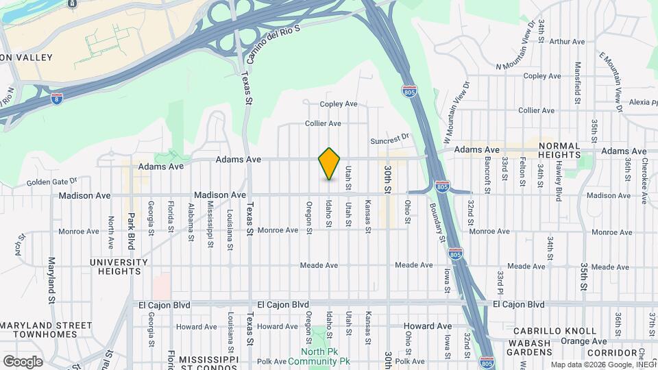 4617-4621 Idaho St Map and Location Details