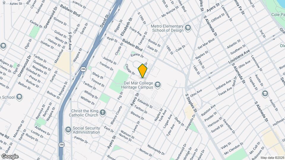 2705 Ayers St Mapa y Detalles de la Ubicación