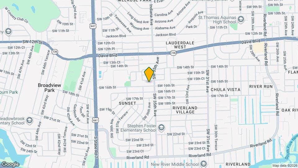 3549 SW 16th St Mapa y Detalles de la Ubicación