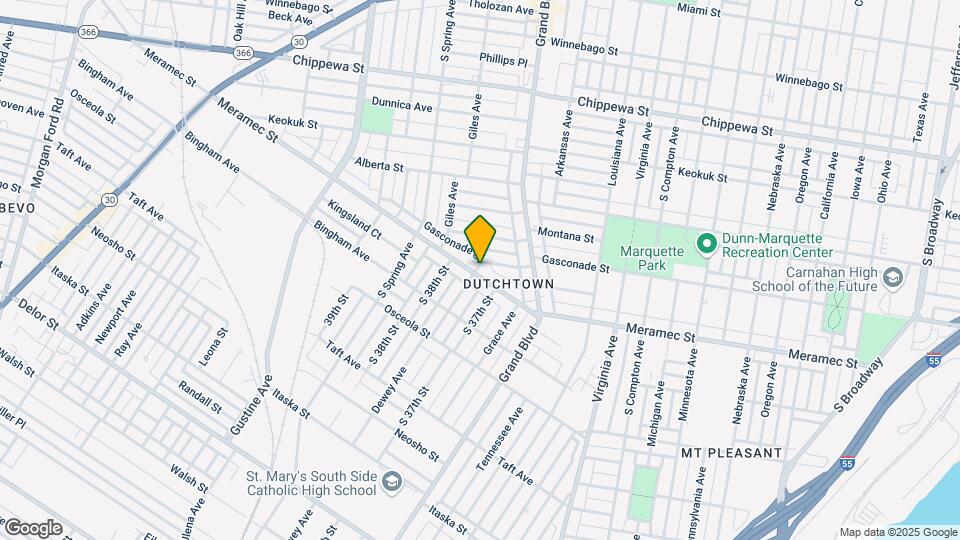 3725 Meramec St Map and Location Details