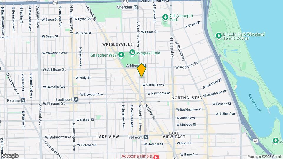 3515 N Sheffield Ave, Unit 2F Map and Location Details