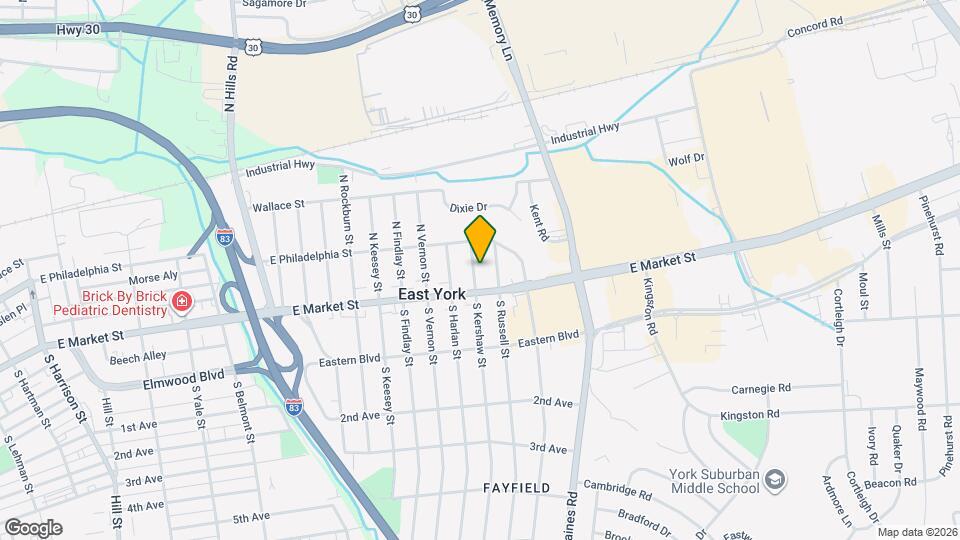 21 N Kershaw St Map and Location Details