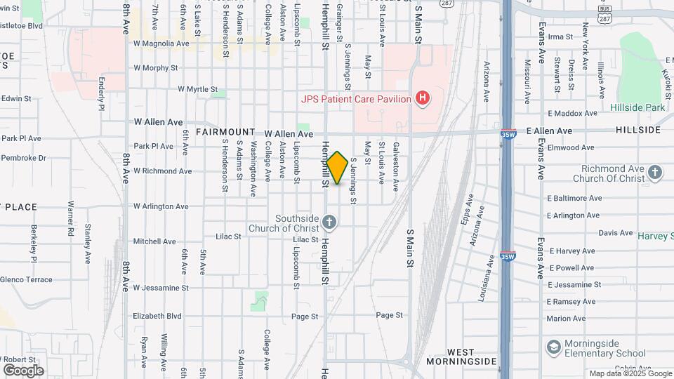 1910 Grainger St Map and Location Details