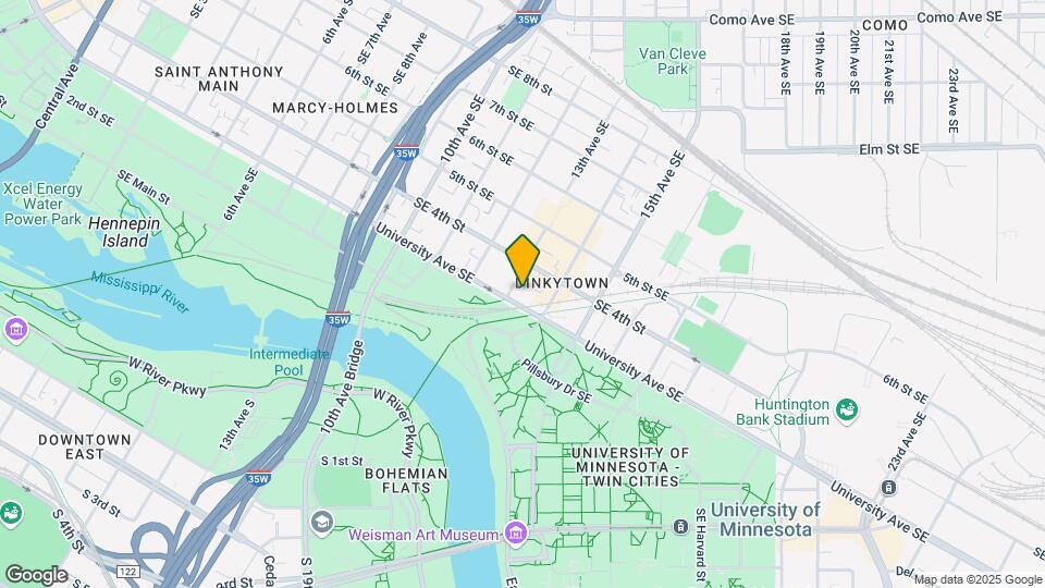 1301 University Map and Location Details