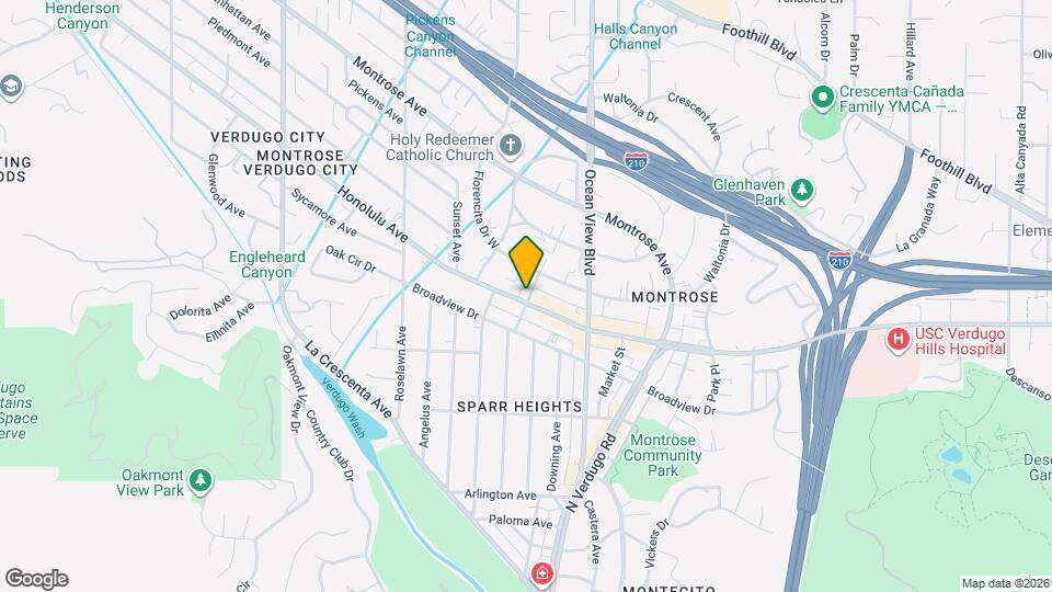 2405 Honolulu Ave Map and Location Details