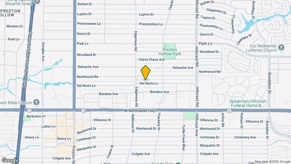 6429 Del Norte Ln Map and Location Details