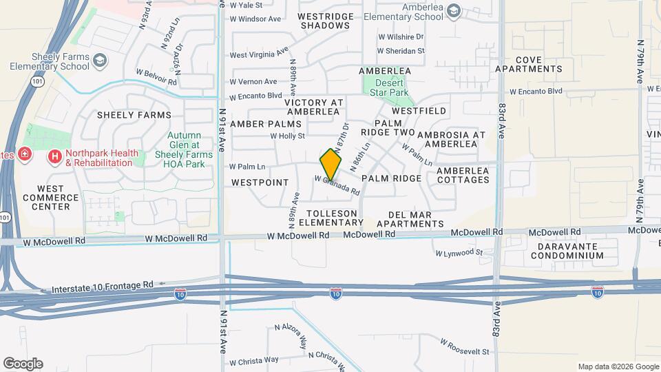 8723 W Granada Rd Mapa y Detalles de la Ubicación