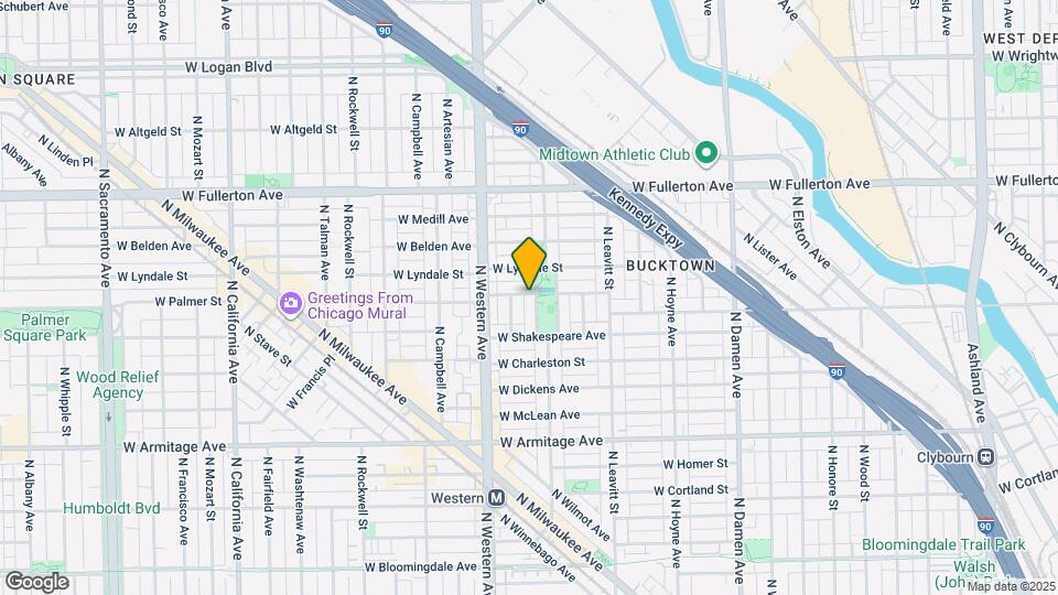 2164 N Oakley Ave Map and Location Details