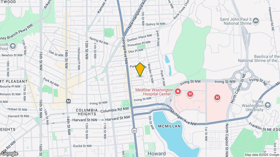615 Lamont St NW Map and Location Details