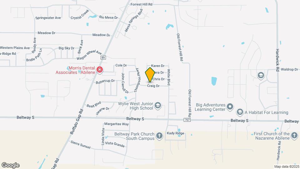 4134 Craig Dr Map and Location Details