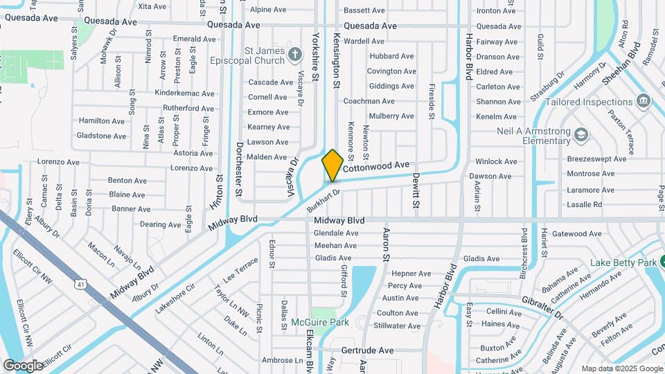 21164 Burkhart Dr Map and Location Details