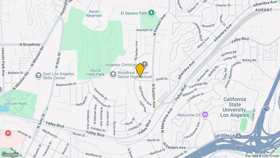4717 Druid St Mapa y Detalles de la Ubicación