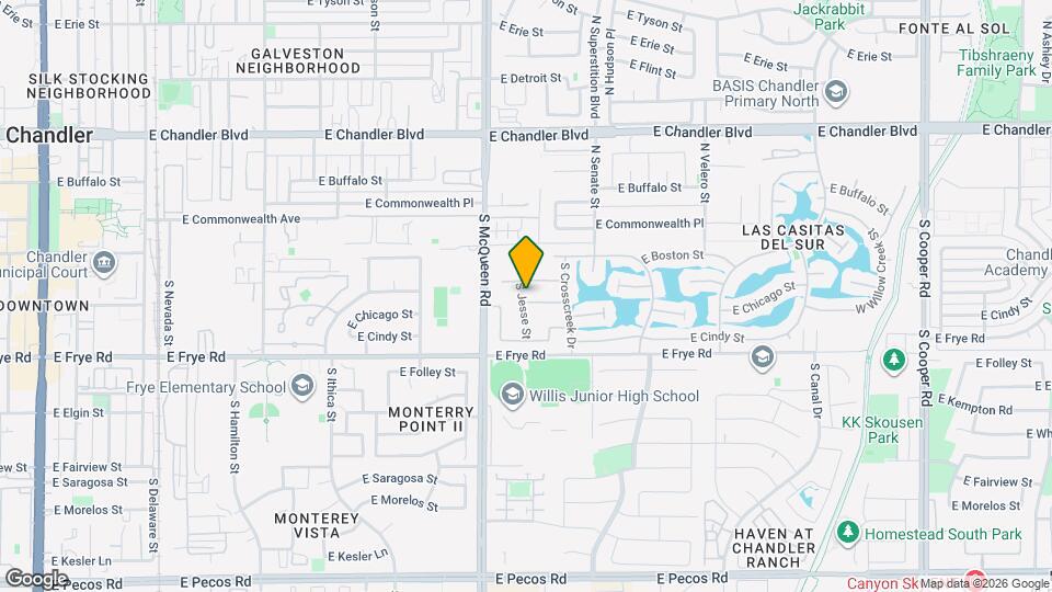 1122 E Butler Dr Map and Location Details