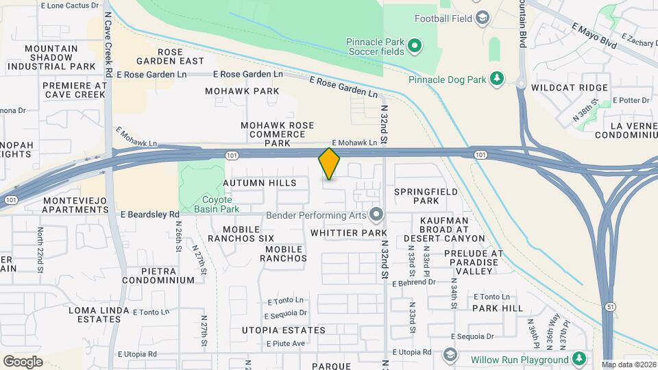 3024 E Blackhawk Dr Map and Location Details