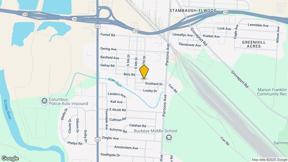 256 Southard Dr Map and Location Details