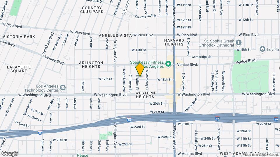 1656 S Wilton Pl Mapa y Detalles de la Ubicación