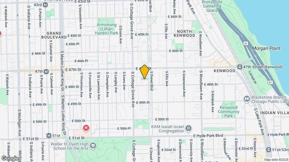 4742 S Drexel Blvd Map and Location Details