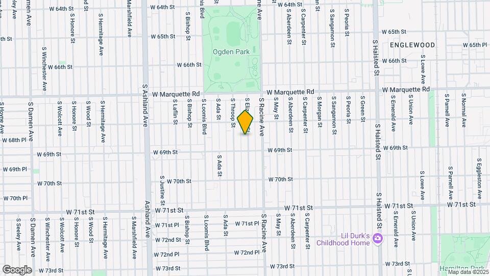 6832 S Elizabeth St Mapa y Detalles de la Ubicación