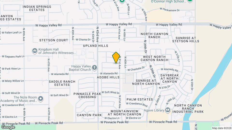 4117 W Park View Ln Map and Location Details