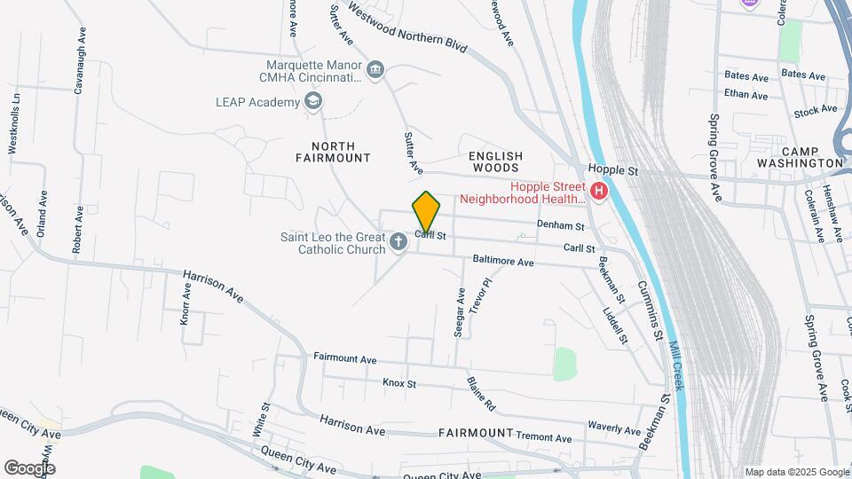 1813 Carll St Map and Location Details