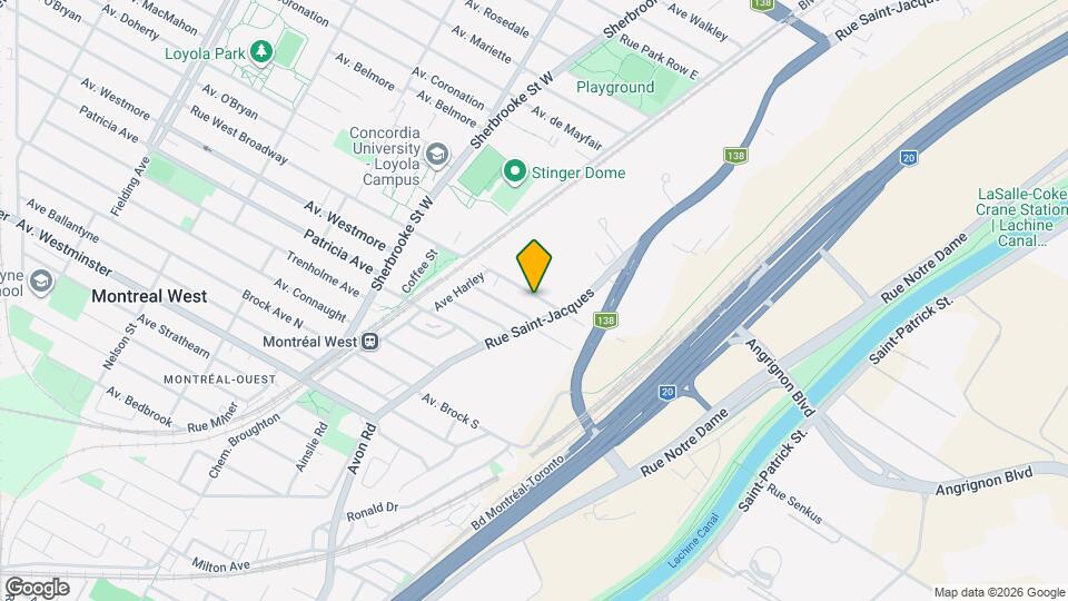 2030 West Broadway Rue Map and Location Details