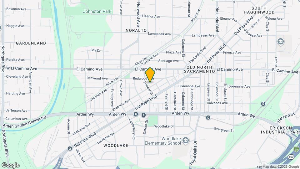1911 El Monte Ave Mapa y Detalles de la Ubicación