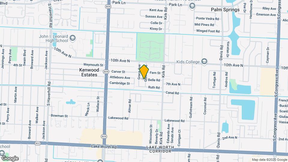 721 Greene Ave Map and Location Details