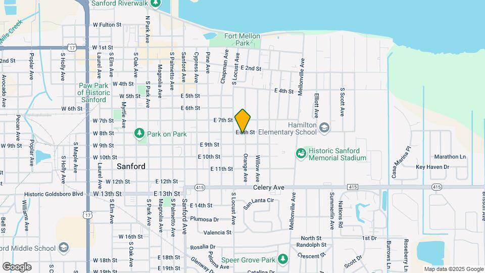 802 Orange Ave Map and Location Details