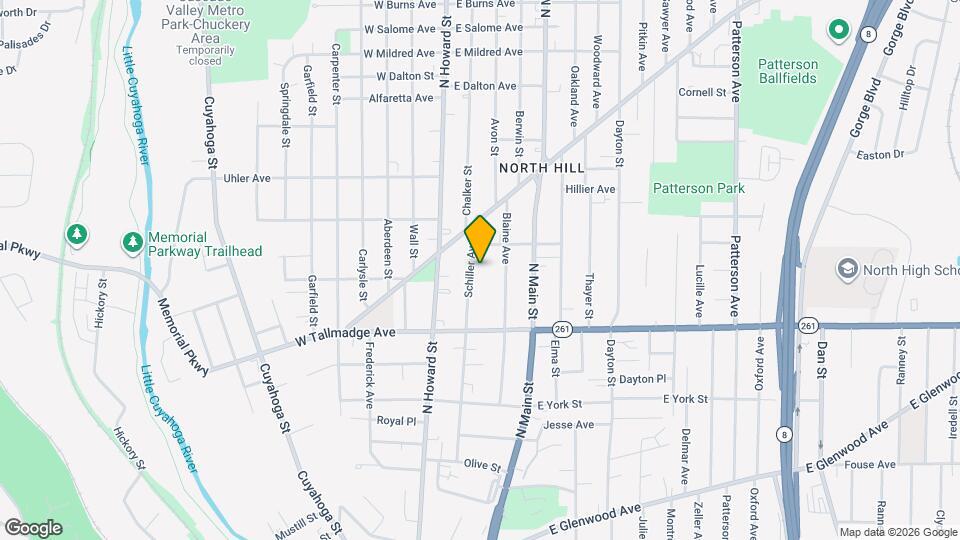 689 Schiller Ave Map and Location Details