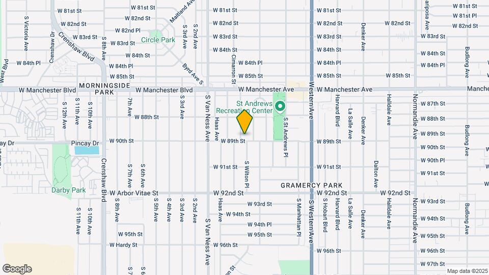 8850 S Wilton Pl Map and Location Details