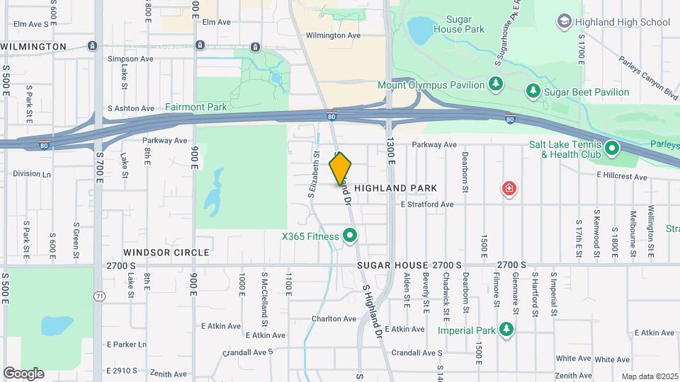 2550 Highland Dr Map and Location Details