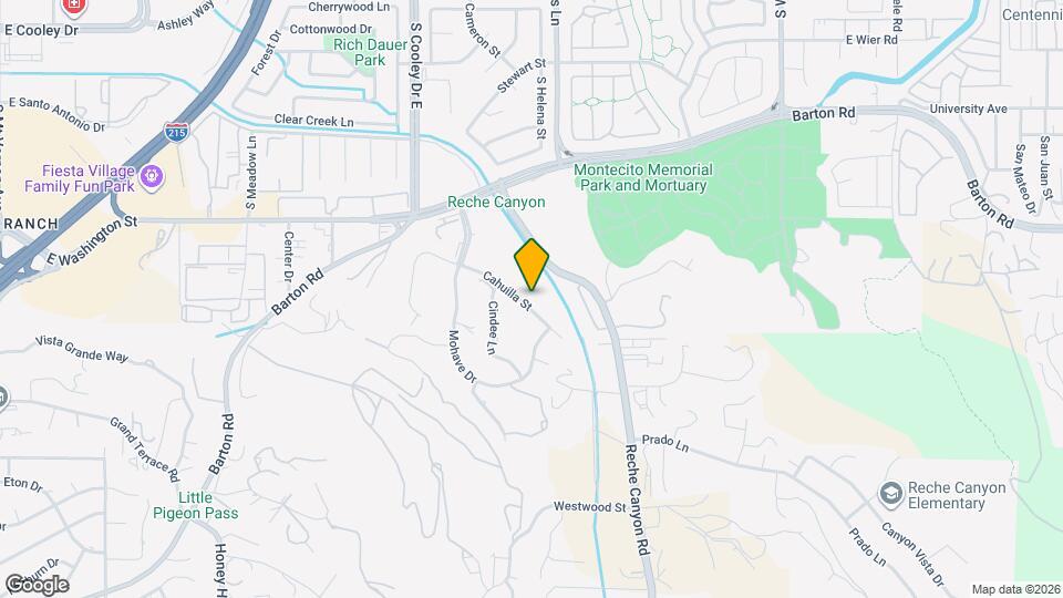 2255 Cahuilla St Map and Location Details
