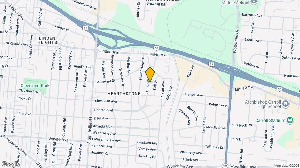 1652 Humphrey Ave Mapa y Detalles de la Ubicación