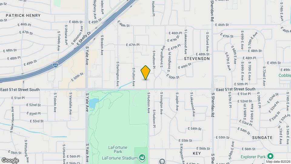 5032 S Hudson Ave Map and Location Details