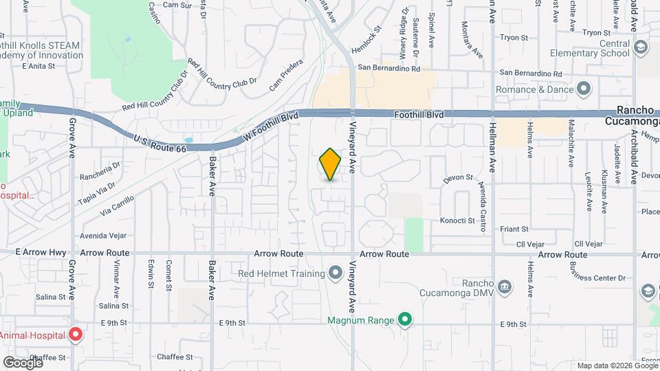 8320 Vineyard Ave Mapa y Detalles de la Ubicación