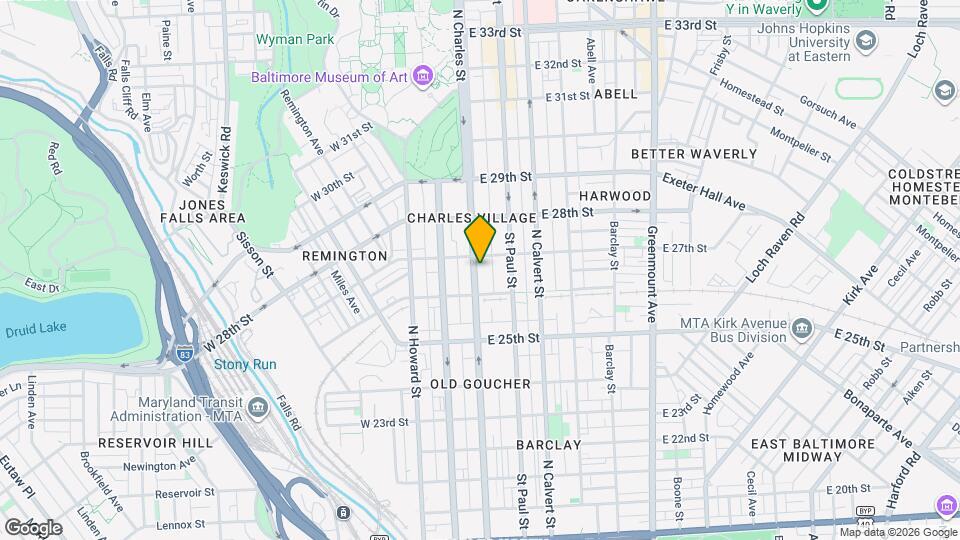 2631 N Charles St Mapa y Detalles de la Ubicación