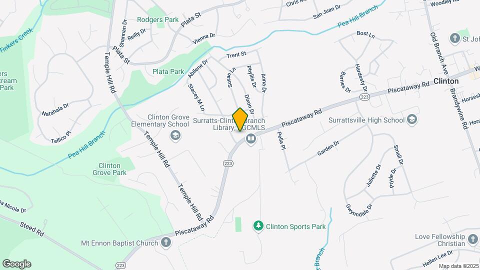 9409 Piscataway Rd Map and Location Details