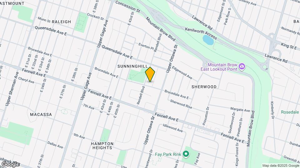 919 Brucedale Ave E Map and Location Details