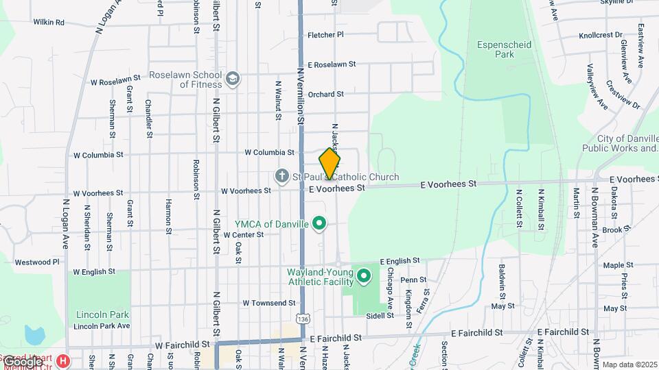 15 E Voorhees St Map and Location Details