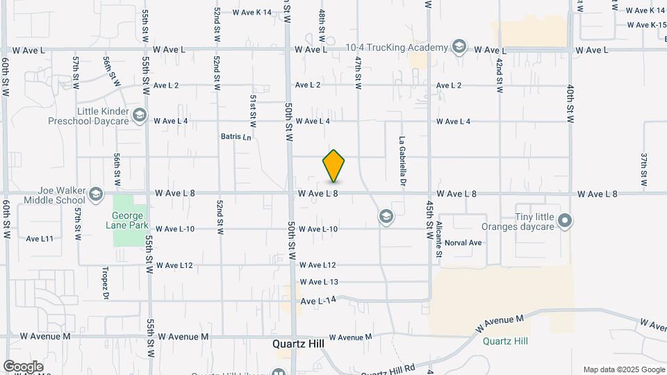 4763 W Ave L8 Mapa y Detalles de la Ubicación