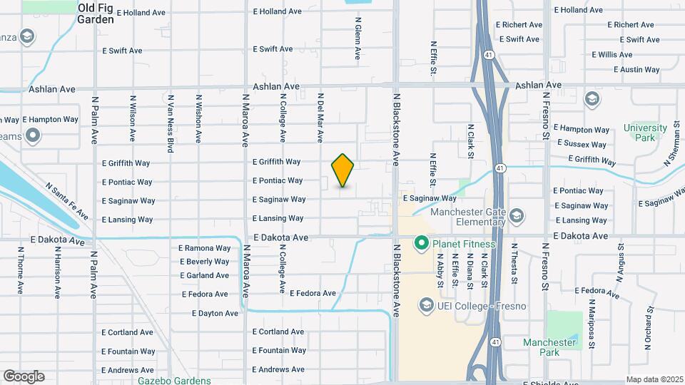 1431 E Saginaw Way Map and Location Details