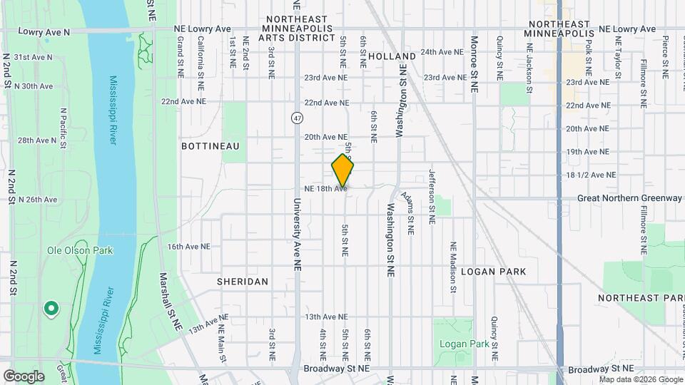 1730 5th St NE, Unit B Mapa y Detalles de la Ubicación