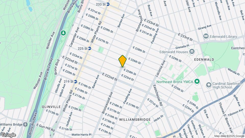 908 E 224th St Mapa y Detalles de la Ubicación