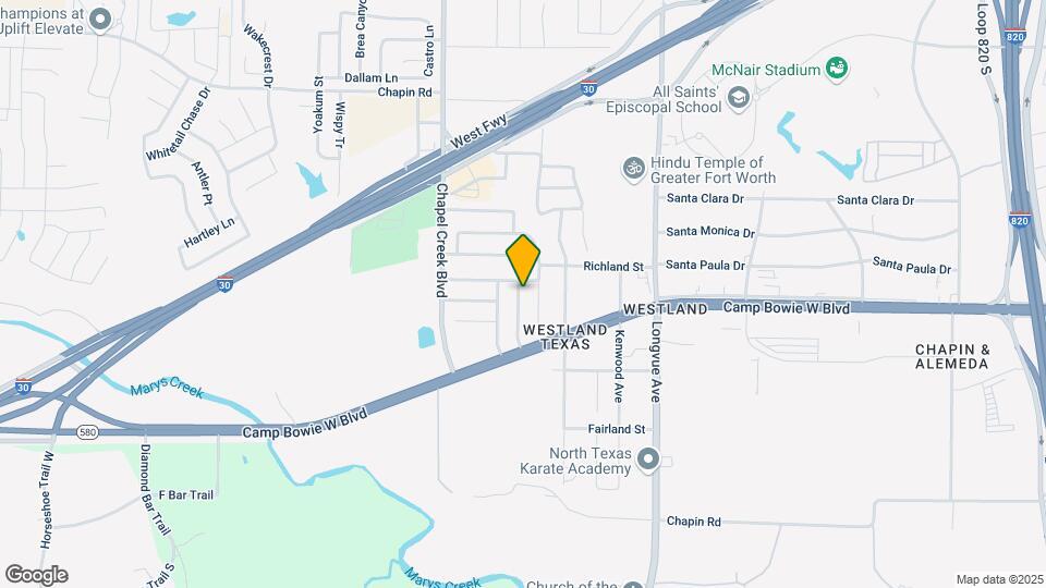 3321 Chapel Ridge Way Map and Location Details