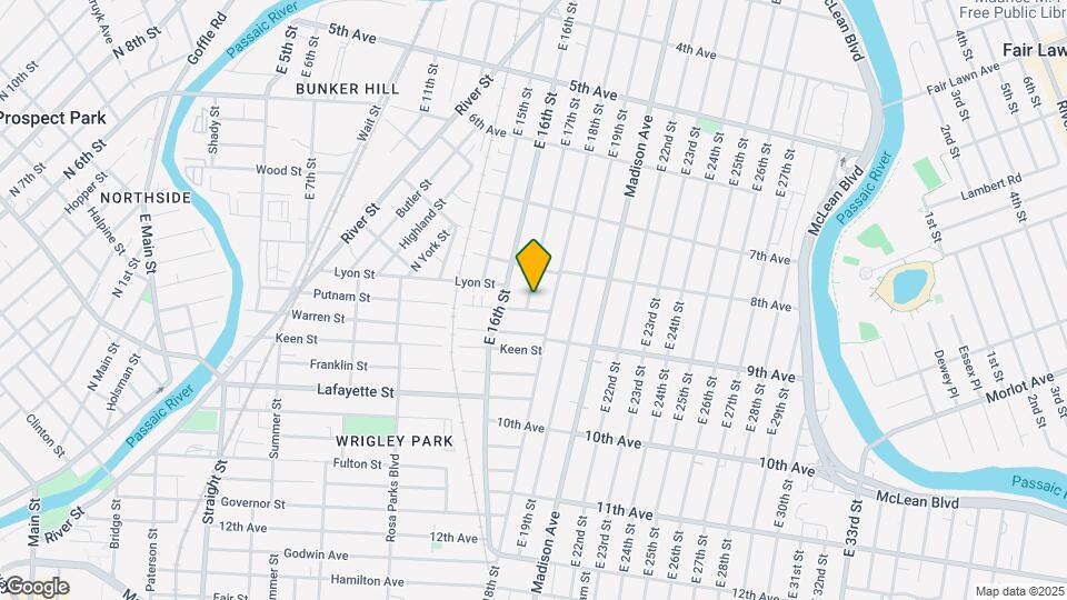 309 E 17th St Map and Location Details