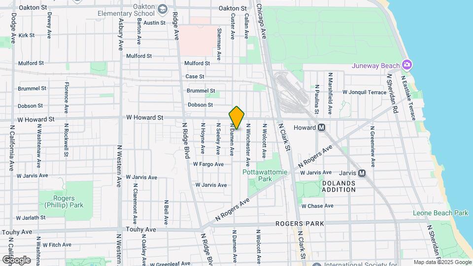 7527 N Damen Ave Map and Location Details