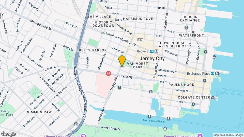 444 Jersey Ave Mapa y Detalles de la Ubicación