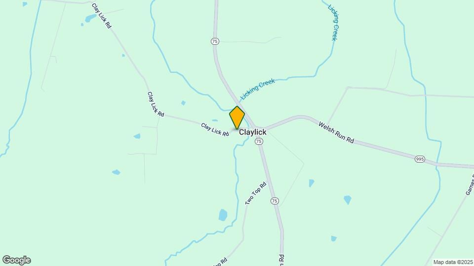 10228 Clay Lick Rd Map and Location Details